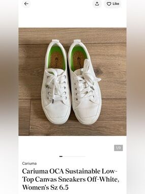 Cariuma White Low-Top Sneakers